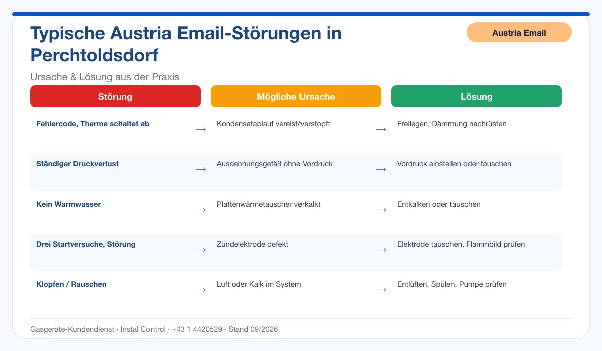 Infografik Austria Email Thermenreparatur Perchtoldsdorf: typische Störungen, Ursachen und Lösungen